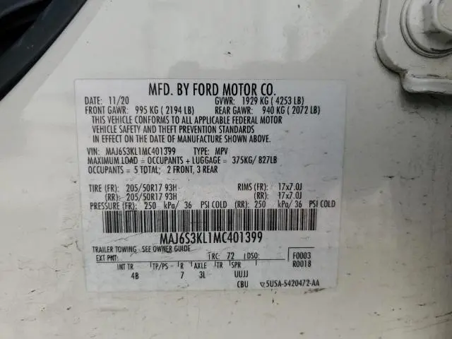 2021 FORD ECOSPORT TITANIUM  
