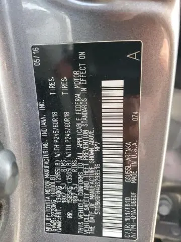 2016 TOYOTA HIGHLANDER LE  