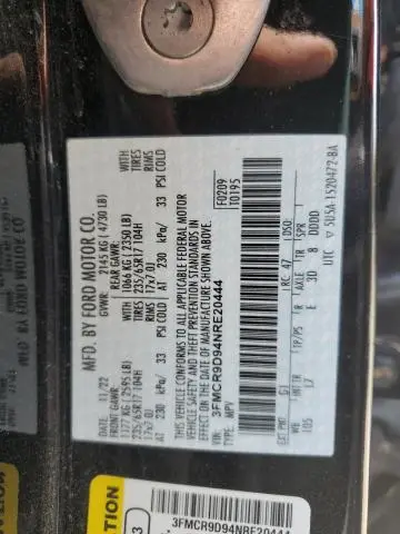 2022 FORD BRONCO SPORT BADLANDS  