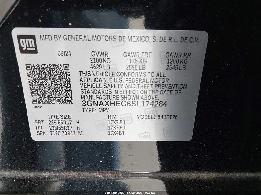 2025 CHEVROLET EQUINOX FWD LT