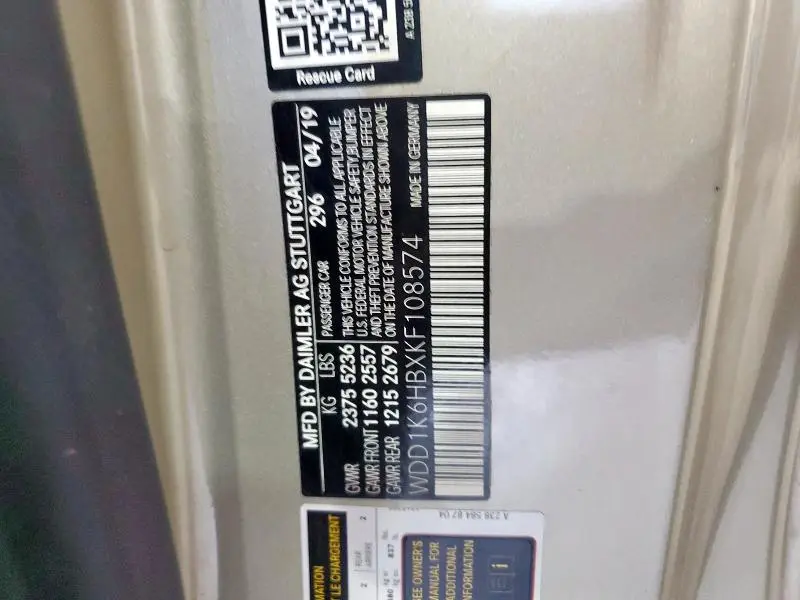 2019 MERCEDES-BENZ E 450  