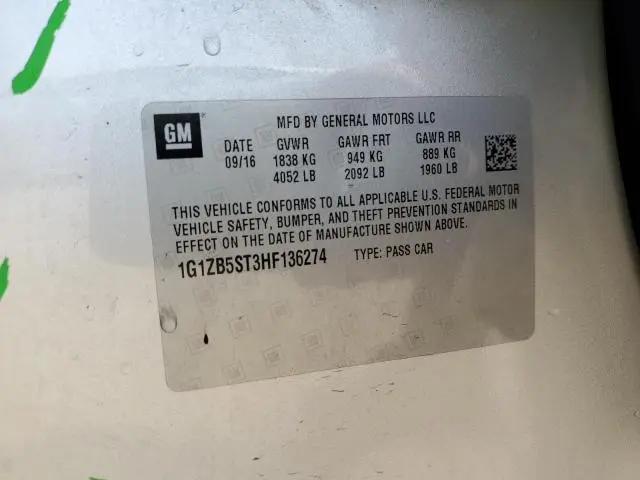 2017 CHEVROLET MALIBU LS  