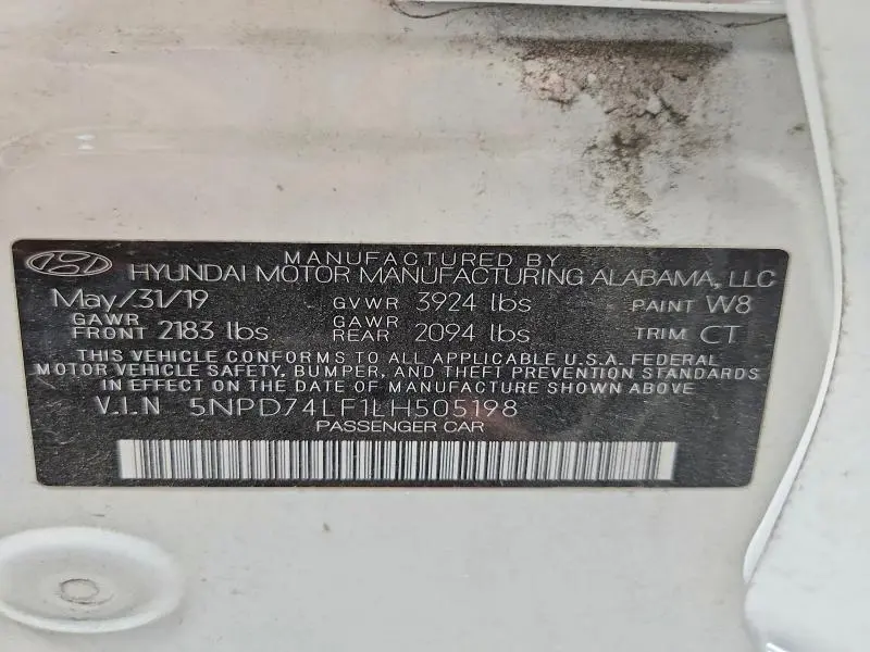 2020 HYUN ELANTRA SE   