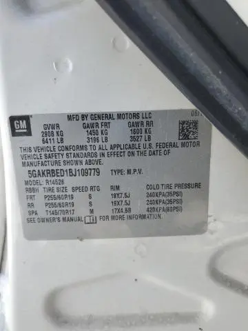 2011 BUICK ENCLAVE CXL  