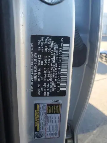 2017 HYUNDAI SANTA FE SPORT   