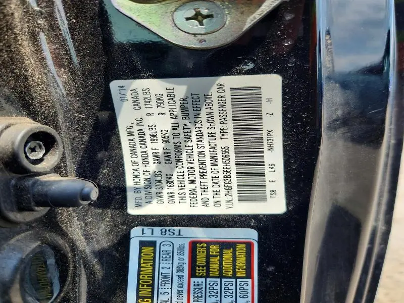 2014 HONDA CIVIC LX  