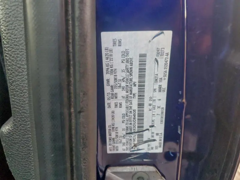 2013 FORD ESCAPE SEL  