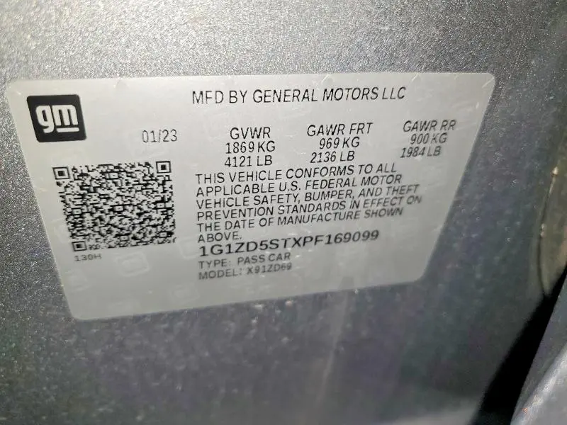 2023 CHEVROLET MALIBU LT  