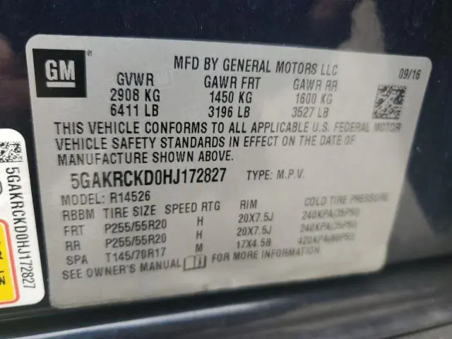 2017 BUICK ENCLAVE   