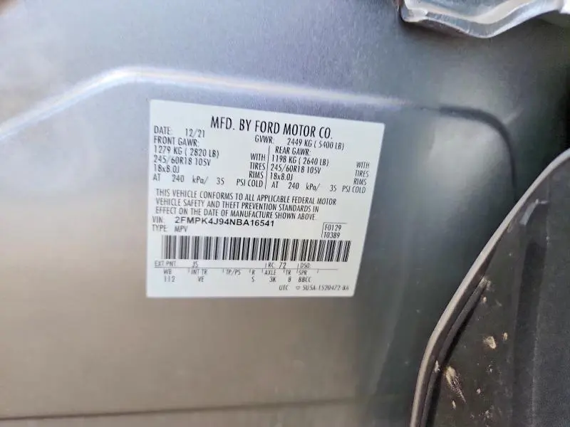 2022 FORD EDGE SEL  