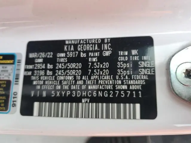 2022 KIA TELLURIDE EX  