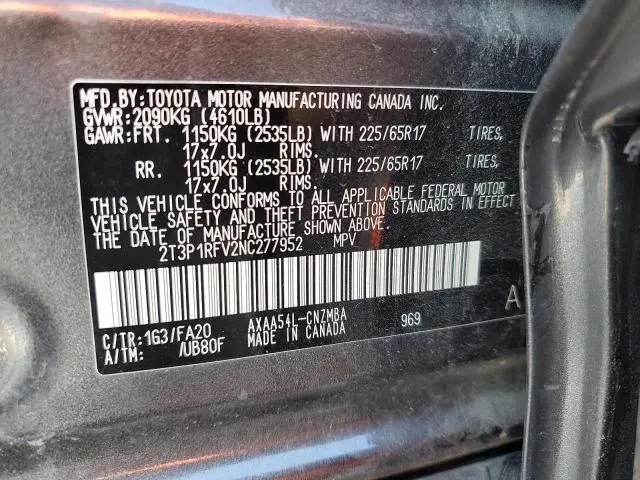 2022 TOYOTA RAV4 XLE  