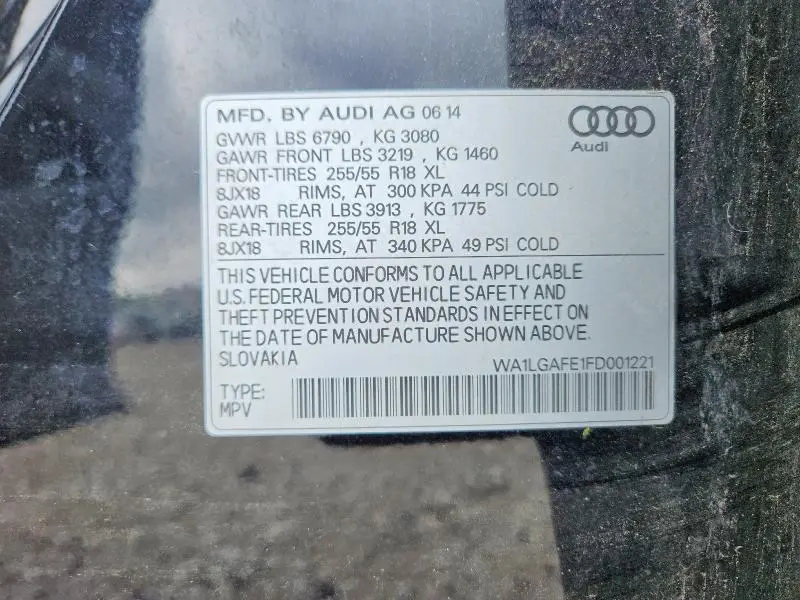 2015 AUDI Q7 PREMIUM PLUS  