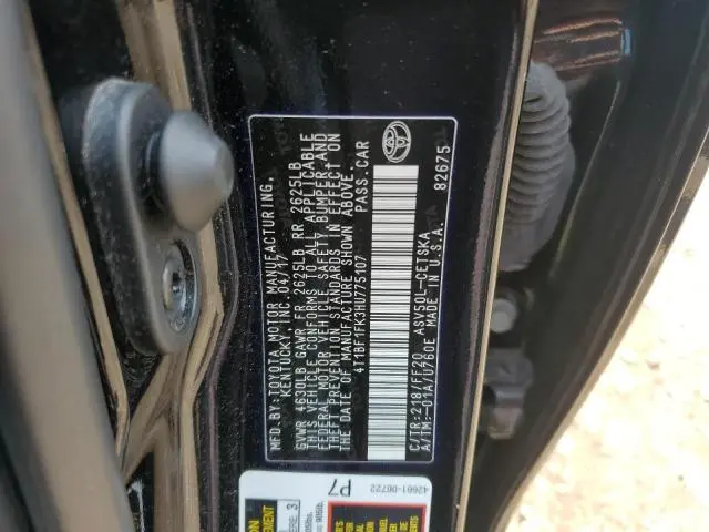 2017 TOYOTA CAMRY LE  