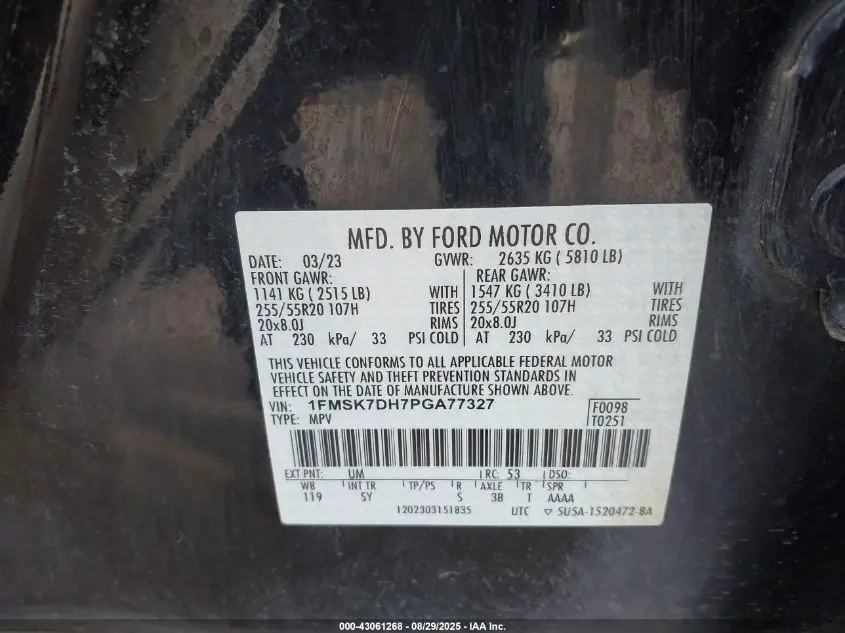 2023 FORD EXPLORER XLT