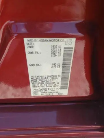 2013 NISSAN ALTIMA 2.5  