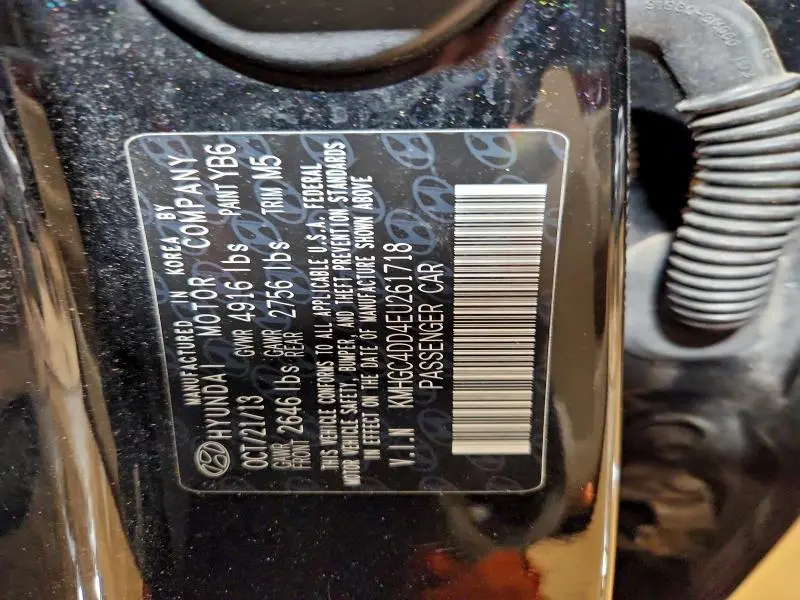 2014 HYUNDAI GENESIS 3.8L  