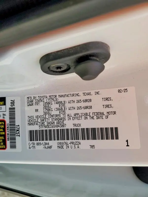 2025 TOYOTA TUNDRA 1794 EDITION  