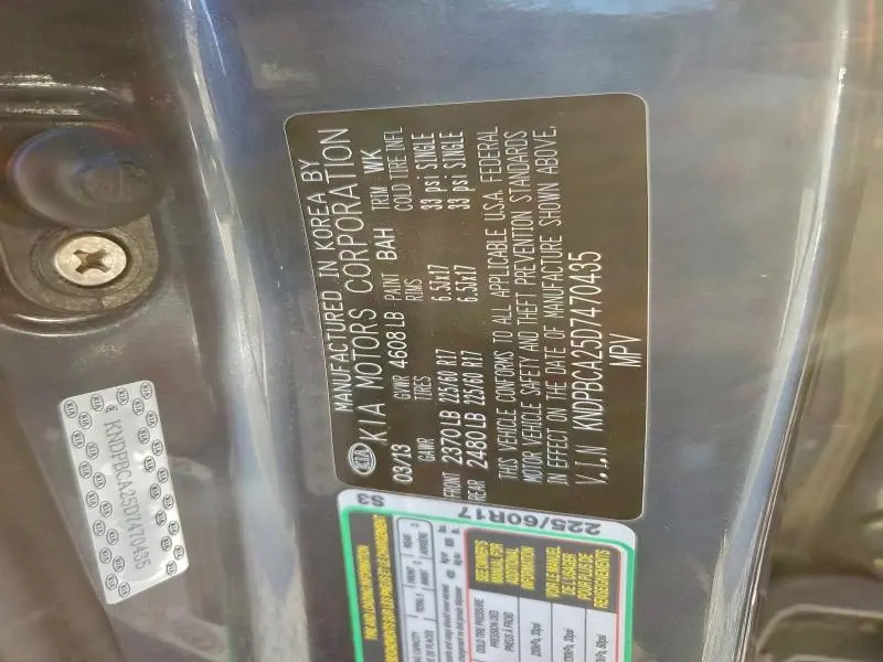 2013 KIA SPORTAGE LX  