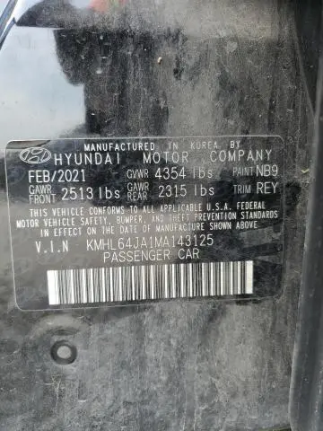 2021 HYUNDAI SONATA SEL  