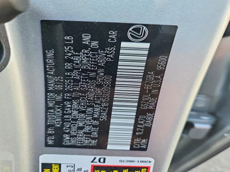 2025 LEXUS ES 350 BASE  