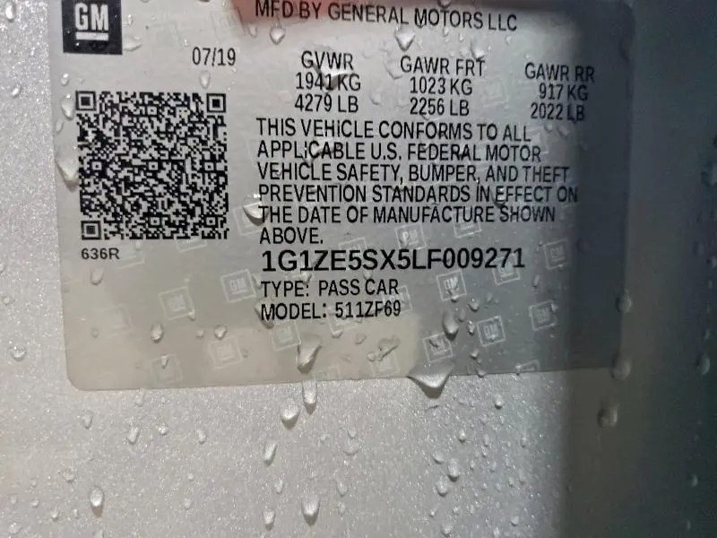 2020 CHEVROLET MALIBU PREMIER  