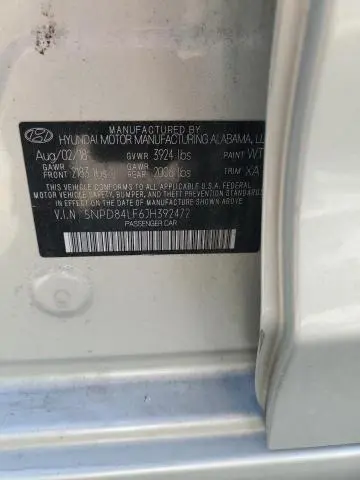 2018 HYUNDAI ELANTRA SEL  