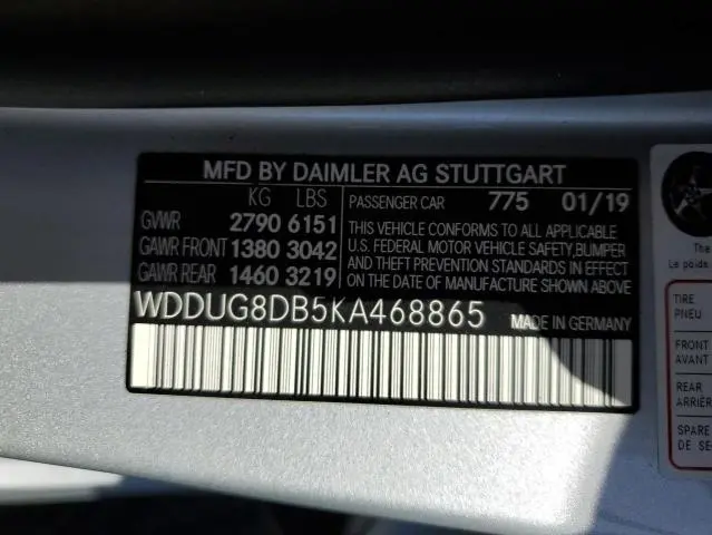 2019 MERCEDES-BENZ S 560  