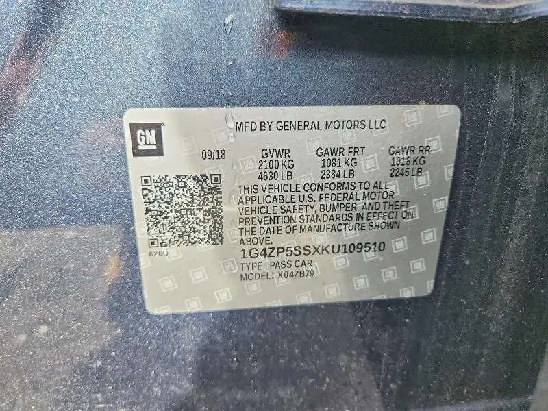 2019 BUICK LACROSSE ESSENCE  