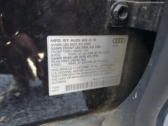2018 AUDI Q7 PREMIUM PLUS  