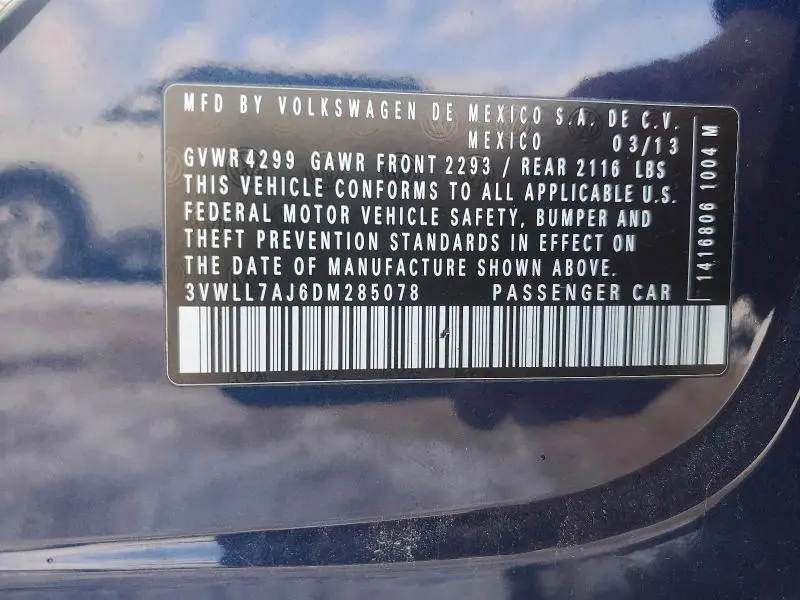 2013 VOLKSWAGEN JETTA TDI  