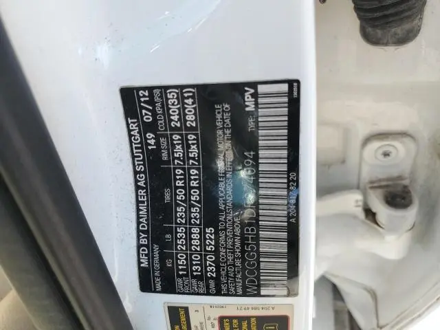 2013 MERCEDES-BENZ GLK 350  