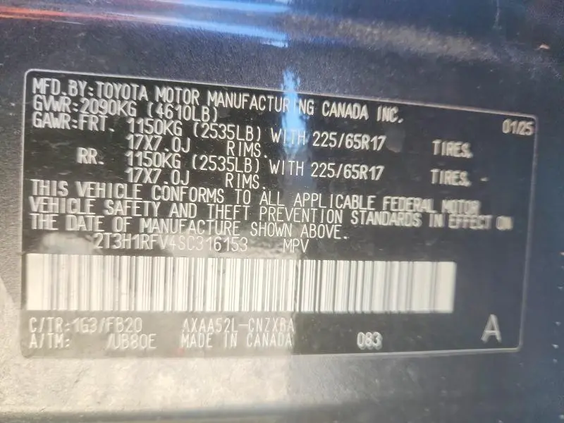 2025 TOYOTA RAV4 LE  