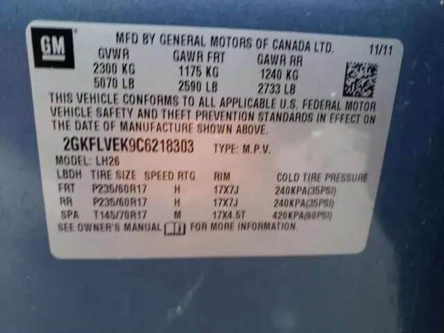 2012 GMC TERRAIN SLT  