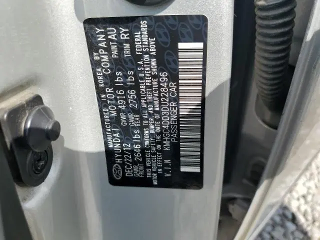 2013 HYUNDAI GENESIS 3.8L  