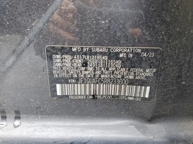 2024 SUBARU IMPREZA SPORT  