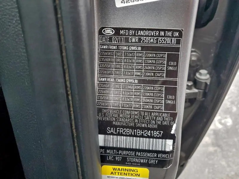 2011 LAND ROVER LR2 HSE  