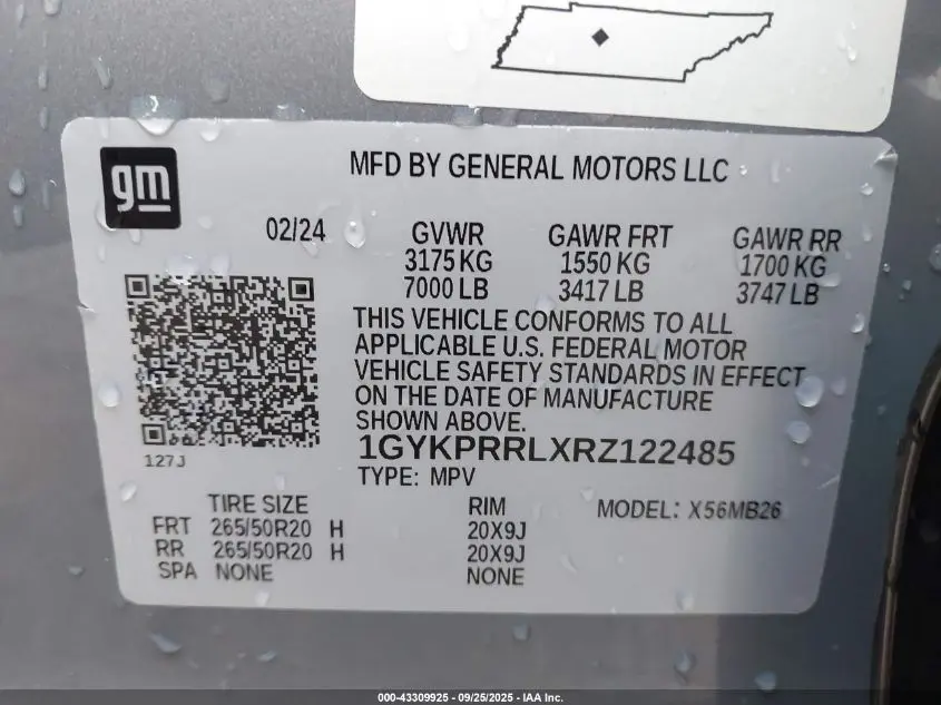 2024 CADILLAC LYRIQ LUXURY W/1SD