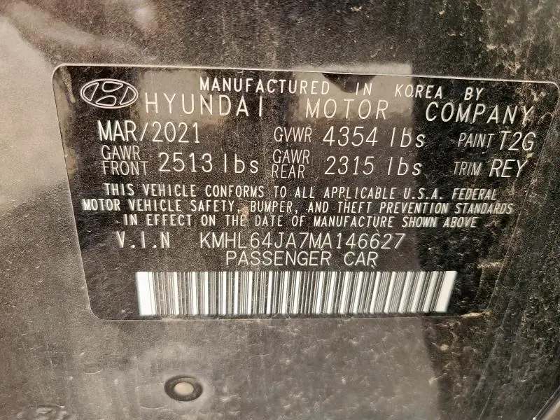 2021 HYUNDAI SONATA SEL  