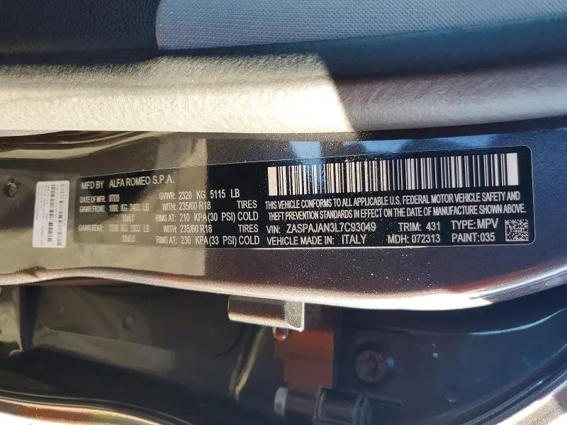 2020 ALFA ROMEO STELVIO   