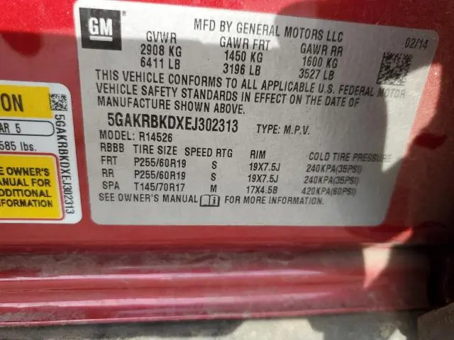 2014 BUICK ENCLAVE   