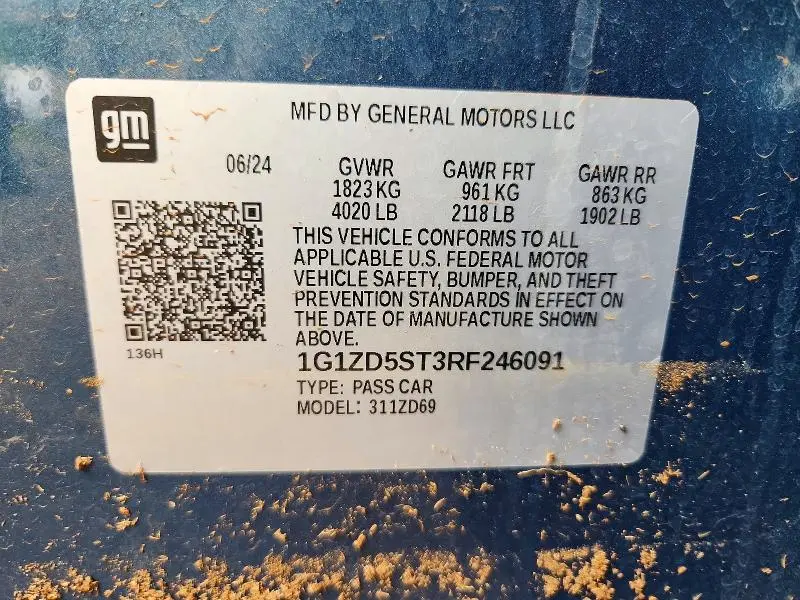 2024 CHEVROLET MALIBU LT  