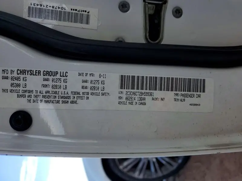 2011 CHRYSLER 300C   