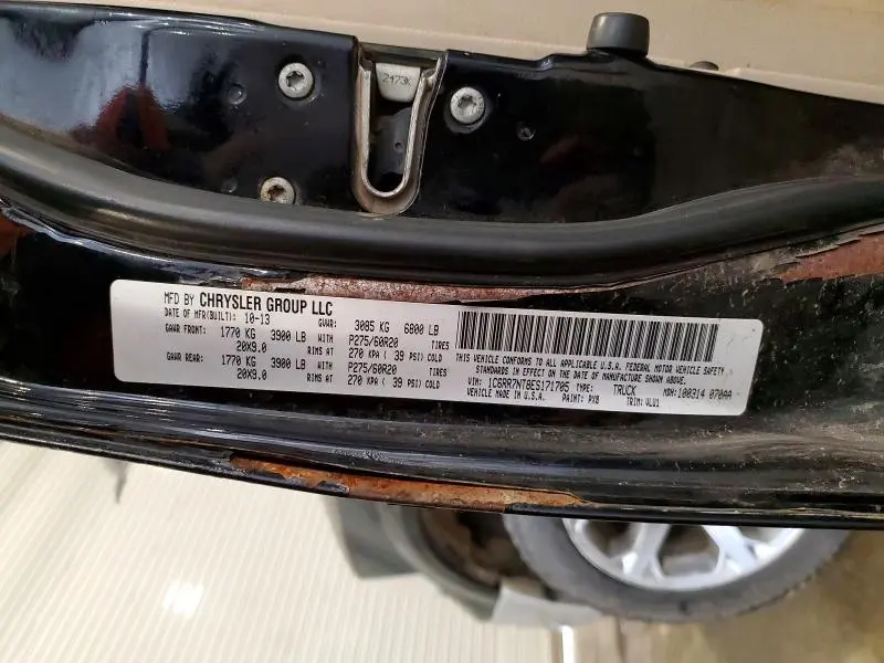 2014 RAM 1500 LARAMIE  