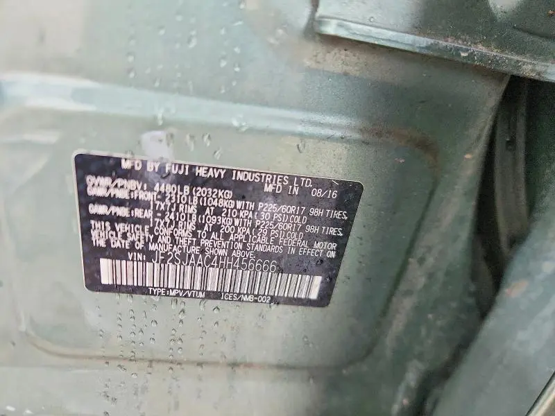 2017 SUBARU FORESTER 2.5I  