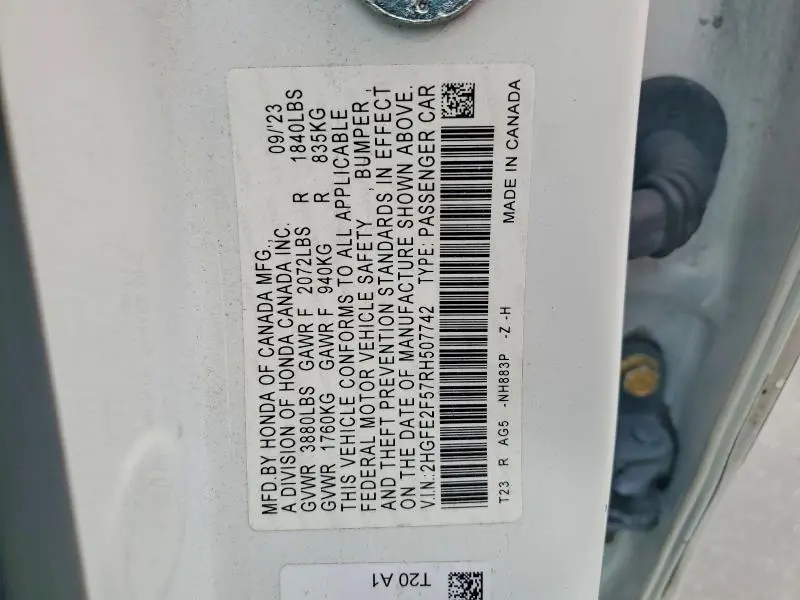 2024 HONDA CIVIC SPORT  