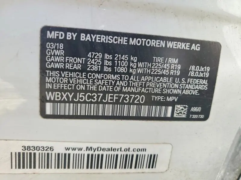 2018 BMW X2 XDRIVE28I  