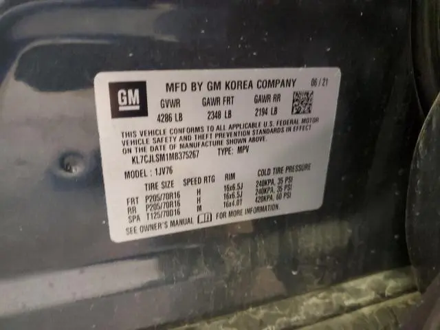 2021 CHEVROLET TRAX 1LT  