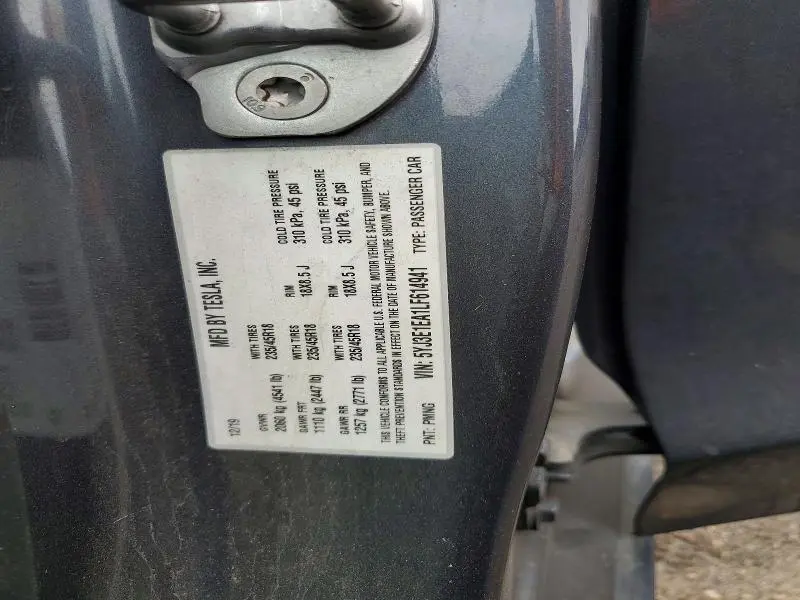 2020 TESLA MODEL 3   