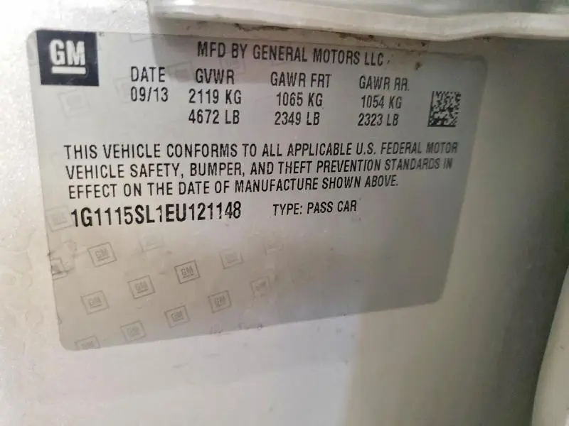 2014 CHEVROLET IMPALA LT  